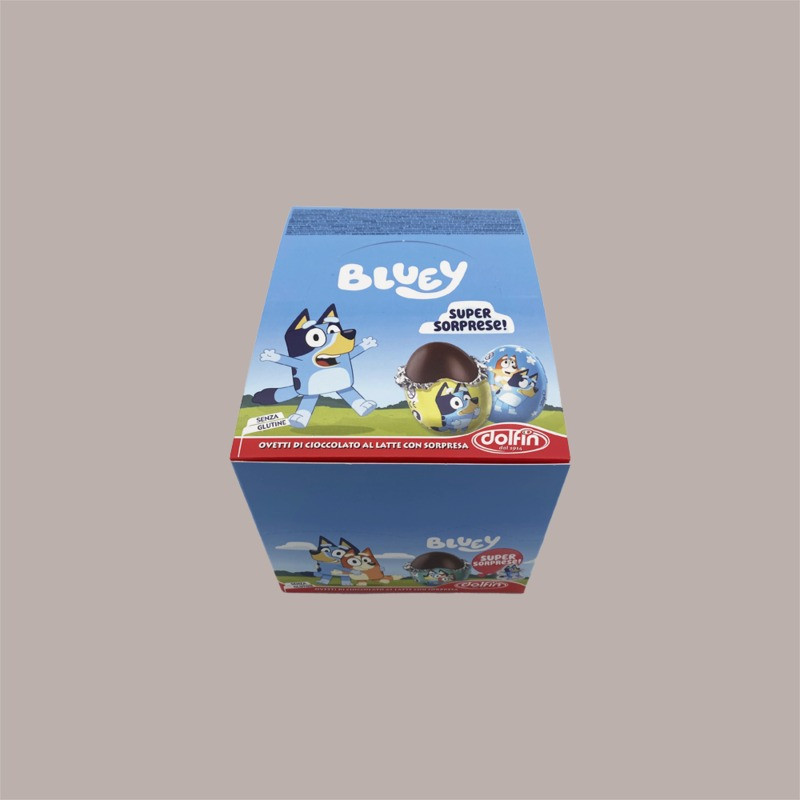 Bluey Ovetto al Cioccolato al Latte 20 gr con Sorpresa Espositore da 24 Pezzi [925ca21e]