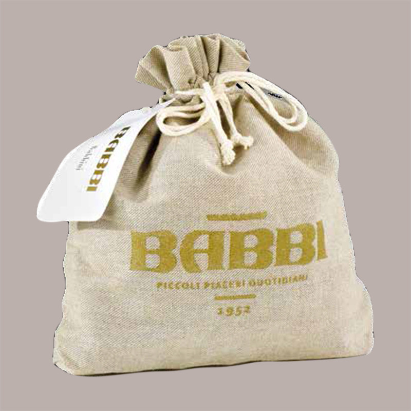 BABBI Waferini Ricoperti Bianco Latte e Fondente Assortiti Babbini, 550g, 50 Pezzi, in Sacchetto di Juta [7004a1a0]