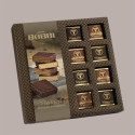 BABBI Viennesi Assortimento Wafer Ricoperto al Cioccolato Fondente e Classico, Confezione Regalo 320g, 16 Pezzi, 27x2 [d4620e40]