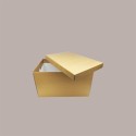 Scatola Baule + Coperchio Carta Oro 580x370x340 mm 1 pezzo [6fac461a]