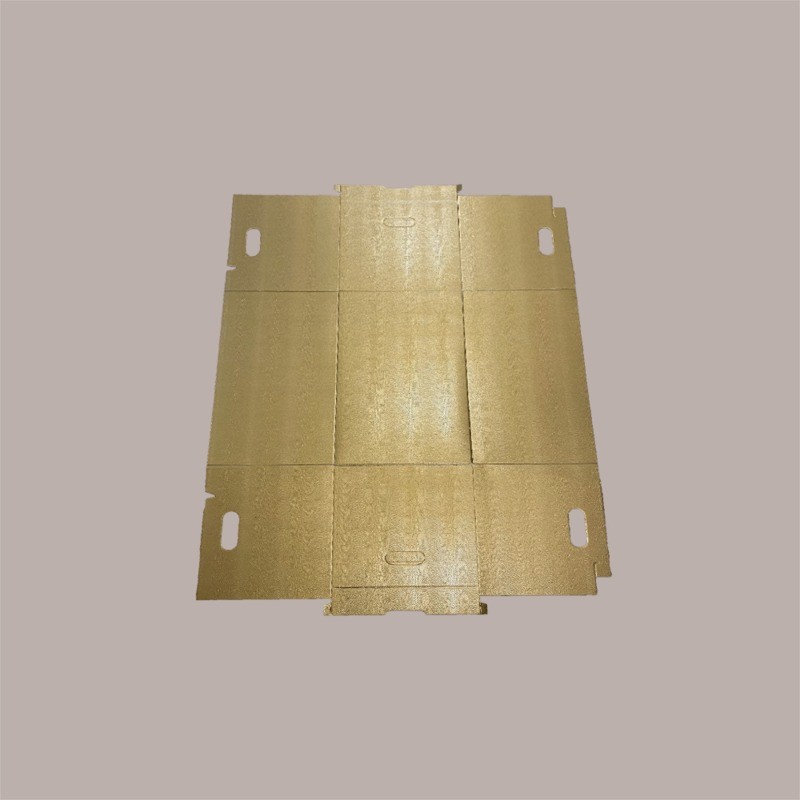 Scatola Baule + Coperchio Carta Oro 580x370x340 mm 1 pezzo [d8b1871e]