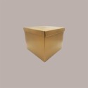 Scatola Baule + Coperchio Carta Oro 300x300x240 mm 2 pezzi [a461d613]