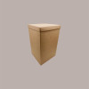 Scatola Baule + Coperchio Carta Avana Liscio 300x300x500 mm 1 pezzo [3126dd16]