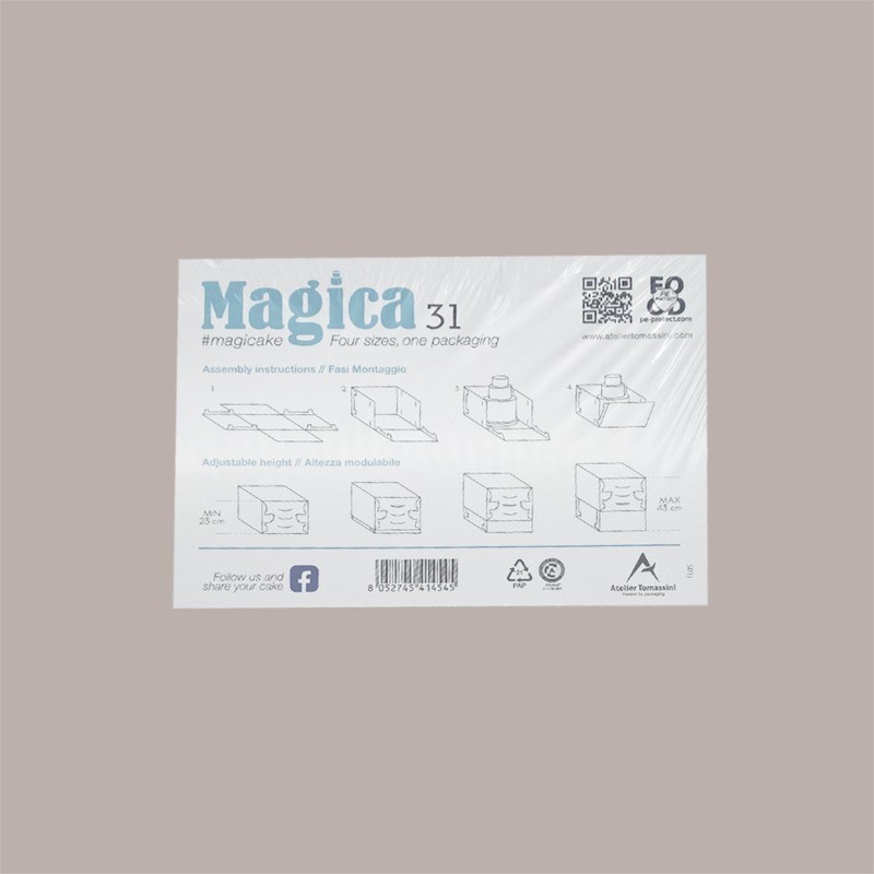 Scatola Magica Bianca Naturale Quattro Altezze Una Scatola 31x31 cm 2 Pezzi [34ff6f61]
