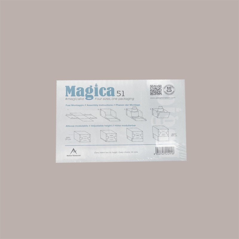 Scatola Magica Bianca Naturale Quattro Altezze Una Scatola 51x51 cm 2 Pezzi [3aa6de62]