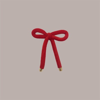 Decorazione Fiocco in Velluto Rosso per Confezioni Regalo H160 mm 8 pezzi [9f4227b1]