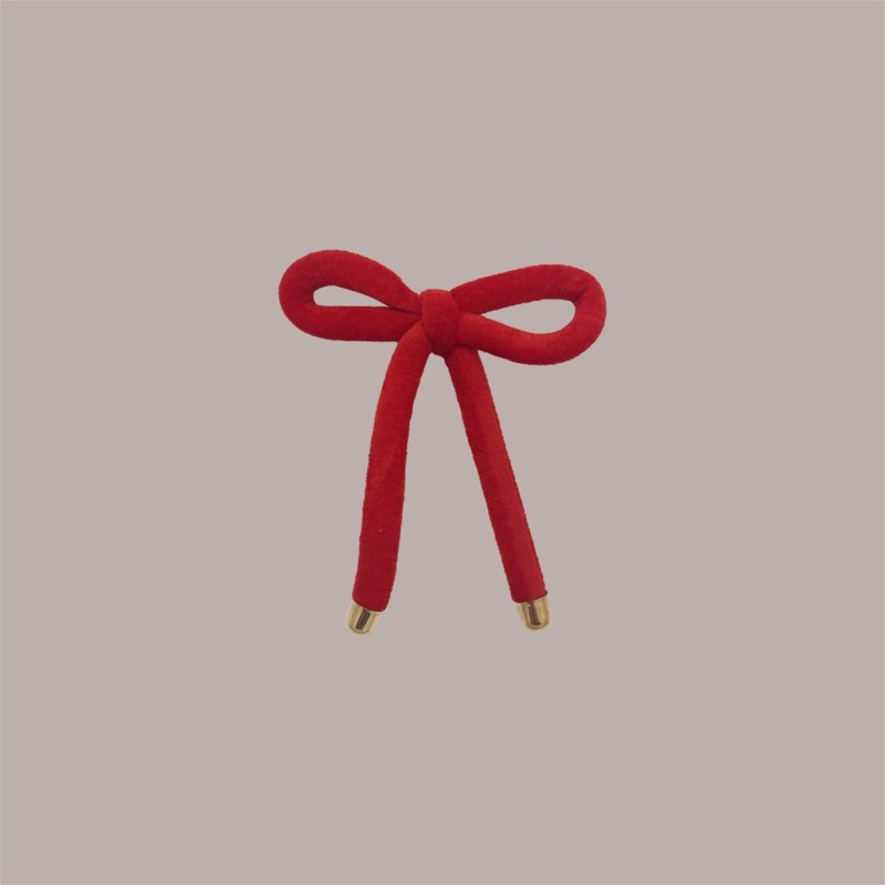 Decorazione Fiocco in Velluto Rosso per Confezioni Regalo H160 mm 8 pezzi [9f4227b1]