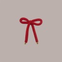 Decorazione Fiocco in Velluto Rosso per Confezioni Regalo H160 mm 8 pezzi [9f4227b1]