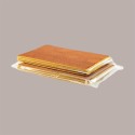 Pan di Spagna Naturale Sottile, 58x38H1,2 cm, 8 Confezioni da 550g, per Pasticceria e Gelateria, 4,4 Kg [40a7233d]