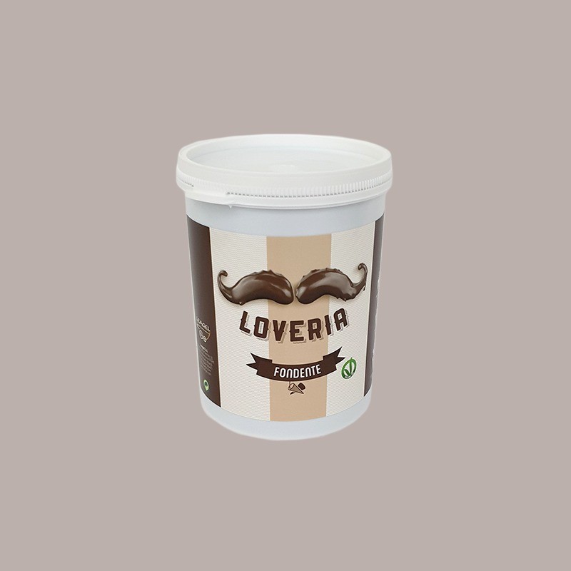 Crema Spalmabile Loveria al Gusto di Cioccolato Fondente Ideale per Gelato Leagel 1,2 Kg [db8bddb9]