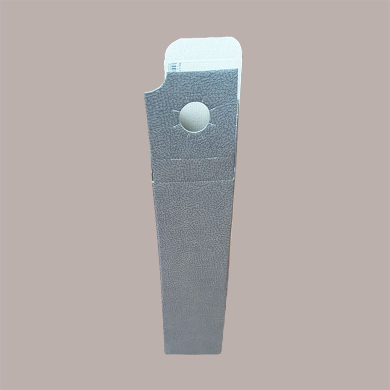 Scatola Astuccio Porta 1 Bottiglia 750 ml Olio Vino Cartoncino Marrone grafica effetto pelle 90x90H340mm, 10 pezzi [be70c4c2]