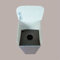 Scatola Astuccio Porta 1 Bottiglia 750 ml Olio Vino Cartoncino Marrone grafica effetto pelle 90x90H340mm, 10 pezzi [0c3d42d8]