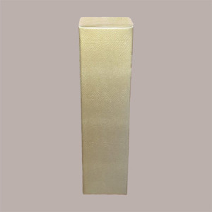 Scatola Astuccio Porta 1 Bottiglia 750 ml Olio Vino Cartoncino grafica Skin Oro 90x90H340mm, 10 pezzi [68e37e52]