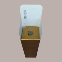Scatola Astuccio Porta 1 Bottiglia 750 ml Olio Vino Cartoncino grafica Skin Oro 90x90H340mm, 10 pezzi [dffebf56]