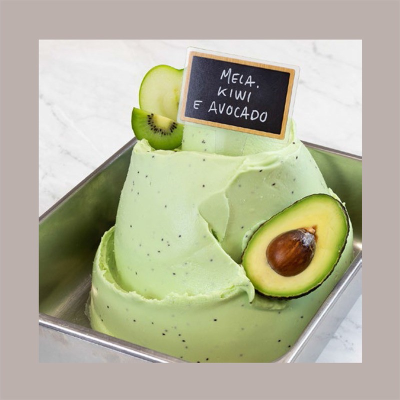 Easy Gusto Mela Kiwi e Avocado Preparato in Polvere ideale per Gelato Leagel 1,25 Kg [976a11a7]
