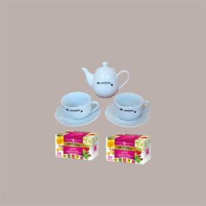 Kit Regalo 2 Tazzine 1 Teiera 40 Filtri Infusi Collection Twinings [8714a0aa]
