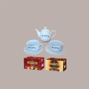 Kit 2 Tazzine 1 Teiera 40 Filtri Tè Assortiti Collection Twinings [185fa759]