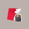 Shopper Porta Panettone Rossa Lusso Opaca 24,5x24,5x33,5 cm 10 pezzi [a1237ade]