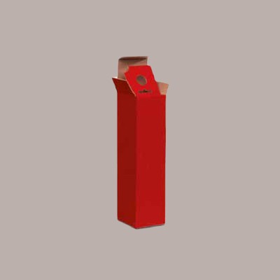 Scatola Astuccio Porta 1 Bottiglia 750 ml Olio Vino in Cartoncino Onda Rosso 90x90H345mm 20 Pezzi [9c0af4f6]