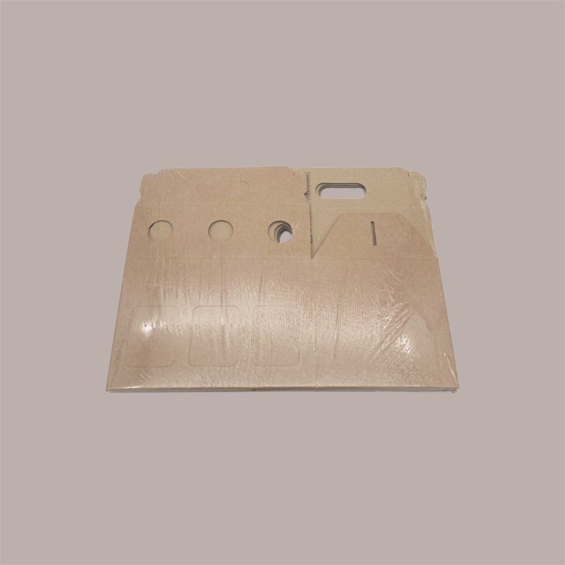 Scatola Minibox Porta 6 Bottiglie Birra o Olio da 33 cl in Carta Avana con Finestra 230x155x160 mm 10 Pezzi [55162f4b]