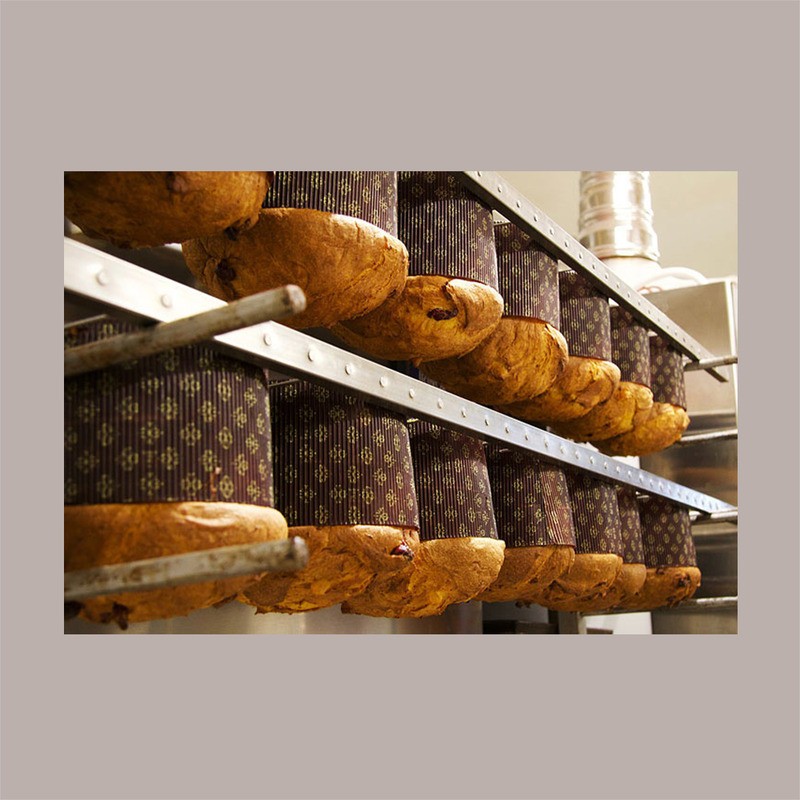 Saccotto Scatola con Manico con Cordino Porta Panettone Alto in Cartoncino Avana 200x200H355mm 10 pezzi [585403fd]
