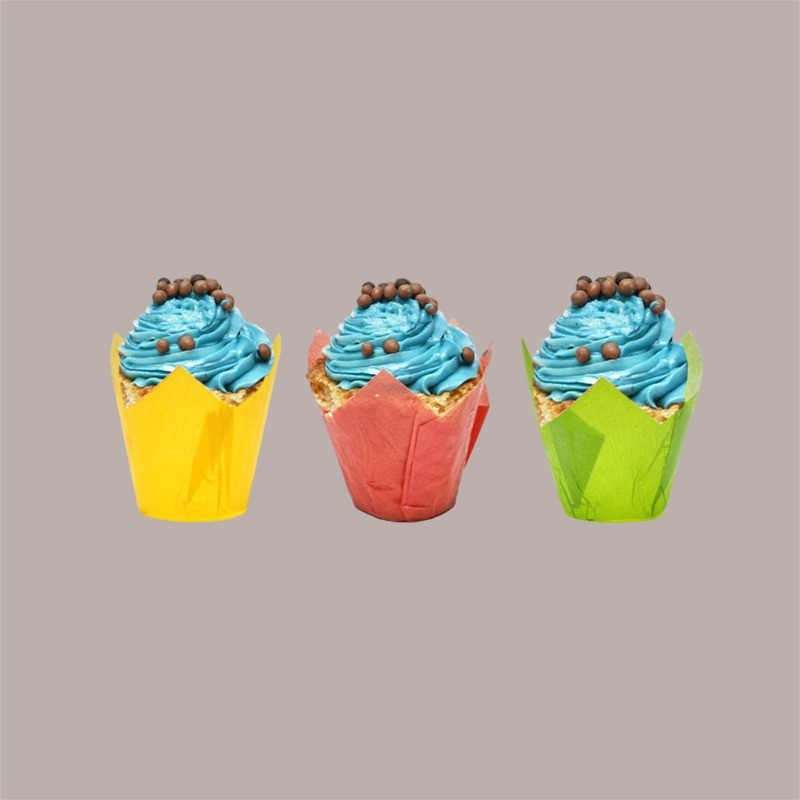 Pirottini Tulipano Carta Colori Assortiti Monouso Muffin Fondo 50 mm H95 mm 300 Pezzi [5b5ba83d]