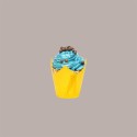 Pirottino Tulipano Monouso in Carta per Muffin Colore Giallo Fondo 50 mm H95 mm 100 Pezzi [71d4be37]