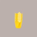 Pirottino Tulipano Monouso in Carta per Muffin Colore Giallo Fondo 50 mm H95 mm 100 Pezzi [c6c97f33]