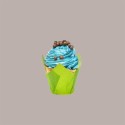 Pirottino Tulipano Monouso in Carta per Muffin Colore Verde Fondo 50 mm H95 mm 100 Pezzi [e0991fe7]
