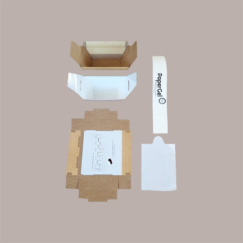 Vaschetta per Gelato Completamente in Carta Papergel 1000gr 40 Pz [609eec47]