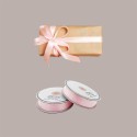 Confezione Doppio Nastro in Raso Rosa Chiaro per Scatola Regalo 25 mm 50 mt 2 pezzi [7b87a5e1]