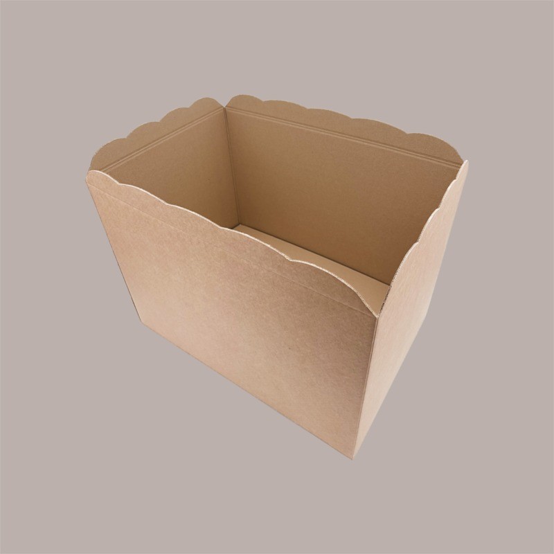 Scatola Baule con Coperchio Carta Avana Liscio 490x340H340 mm 2 pezzi [c48b2d63]