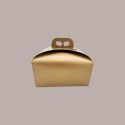 Scatola per Confezione Regalo Porta Panettone Basso da 1 Kg in Cartoncino grafica Skin Oro 245x245H130mm 10 pezzi [8b6de442]