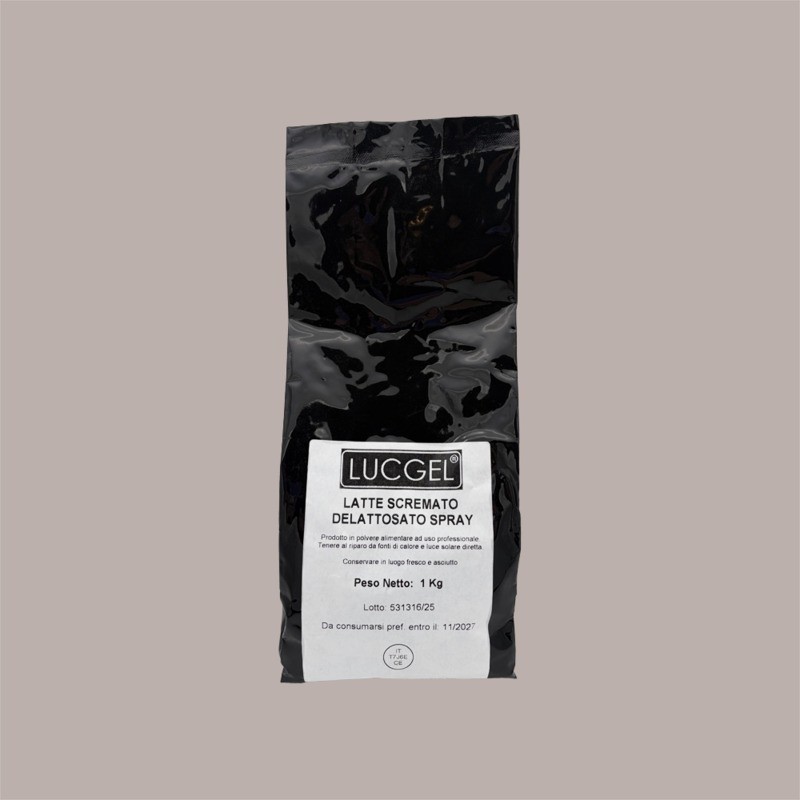 Latte in Polvere Scremato Istantaneo Delattosato Senza Lattosio Lucgel 1 kg [aa7a9618]