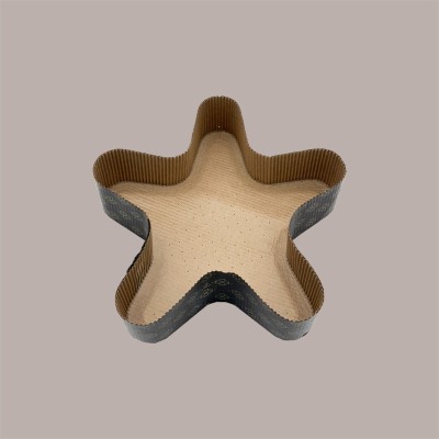 Stampo Forme Cottura in Carta Forno a Forma di Stella 5 Punte da 500 gr Usa e Getta Dm235H60mm 10 pezzi [867741e5]