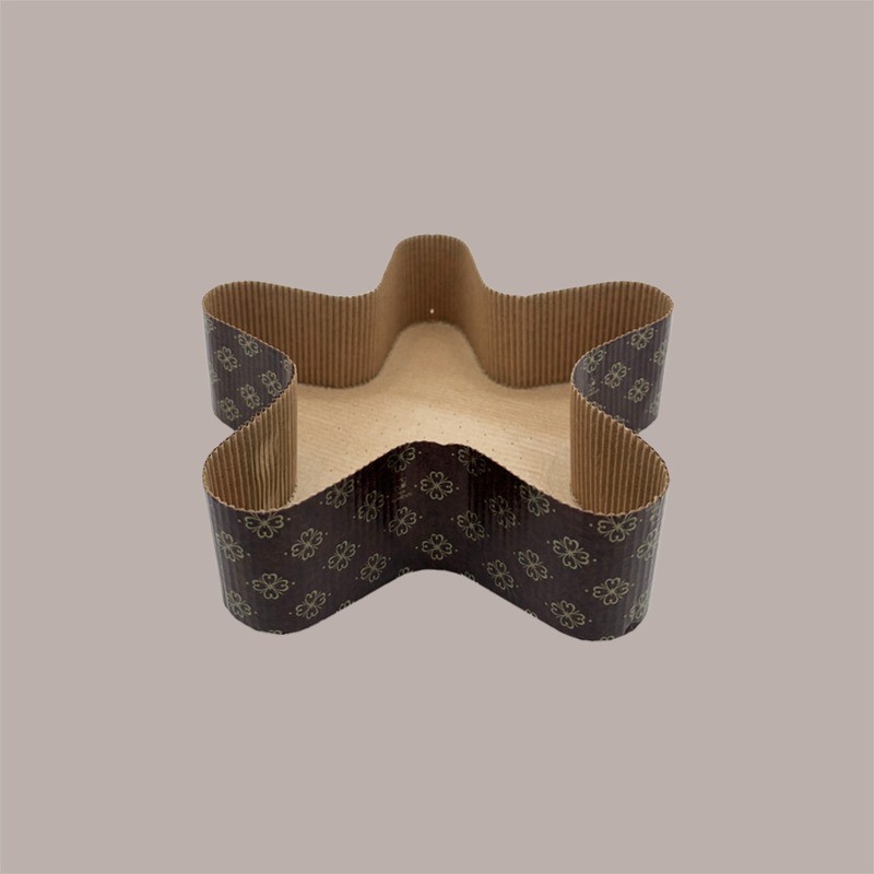 Stampo Forme Cottura in Carta Forno a Forma di Stella 5 Punte da 500 gr Usa e Getta Dm235H60mm 10 pezzi [e84cc3ec]