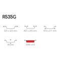 Contenitore Alluminio Basso R535G 525x325H39 mm confezione da 10 pezzi [29f89128]