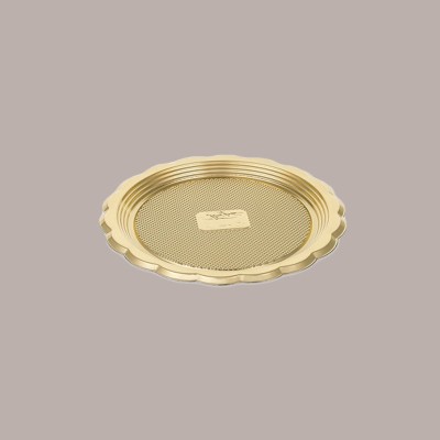 Vassoio Tondo Mono Porzione Mini Medoro piccoli Dolci Dessert Dm12cm Alcas 100 pezzi [1e84e209]