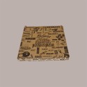 Scatola Carta Avana Naturale Vintage Asporto PIZZA 33x33H3 cm 25 pezzi [08744d4f]