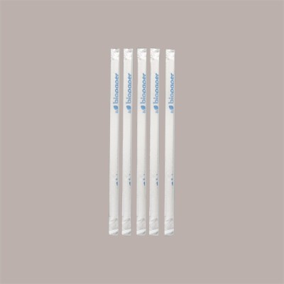 100 Pz Cannucce Dritte Lunghe in Carta Colori Assortiti Imbustate Singolarmente Foro 8mm H 200mm [cb755fe3]
