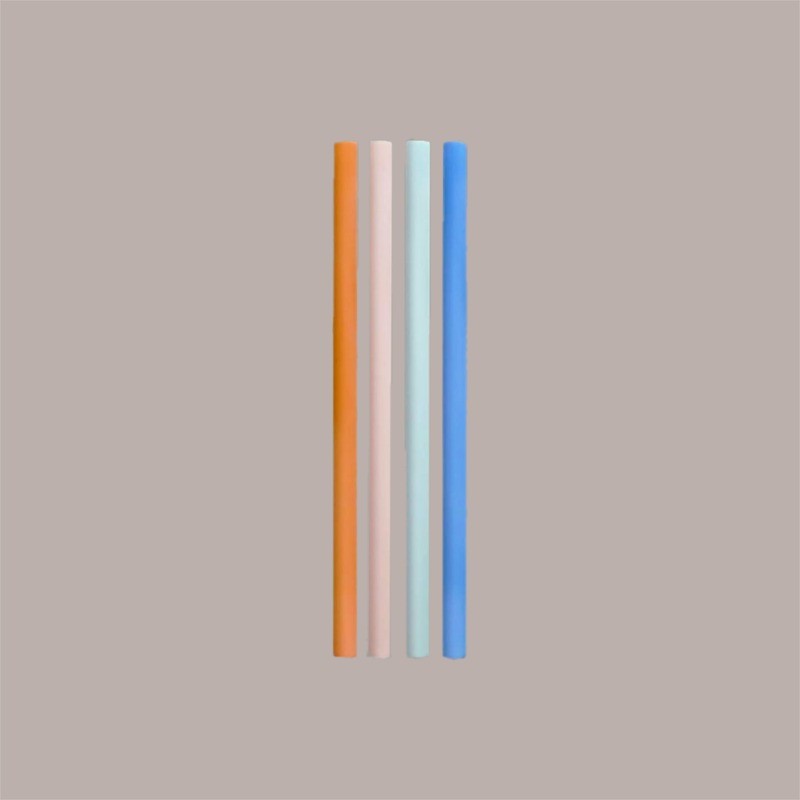 100 Pz Cannucce Dritte Lunghe in Carta Colori Assortiti Imbustate Singolarmente Foro 8mm H 200mm [ce2518fd]