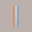 100 Pz Cannucce Dritte Lunghe in Carta Colori Assortiti Imbustate Singolarmente Foro 8mm H 200mm [ce2518fd]