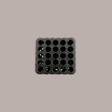 500 Pz Cannucce Dritte Riutilizzabili Corte in Plastica Nero Coprente Foro 6,8mm H 156mm [fed0d403]