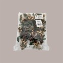 Decorazione per Confezioni Regalo Pigna e Pino con Bacche oro H155 mm 8 Pezzi [7bd74a74]