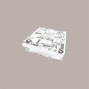 Scatola Carta Bianca Vintage Asporto PIZZA 33x33H3 cm 25 pezzi [d87a7631]