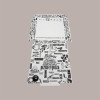Scatola Carta Bianca Vintage Asporto PIZZA 33x33H3 cm 100 pezzi [85a53242]