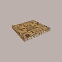 Scatola Carta Avana Naturale Vintage Asporto PIZZA 33x33H3 cm 100 pezzi [a2d7917b]