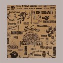 Scatola Carta Avana Naturale Vintage Asporto PIZZA 33x33H3 cm 100 pezzi [10e23947]