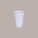 100 Pz Bicchiere Bibita Carta Bianco Biodegradabile Compost 420cc [a1ab957f]