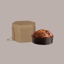 Scatola Segreto Porta Panettone Esagonale Avana con Cordini 245x245H180 mm 5 pezzi [2503675c]